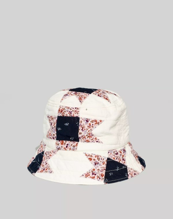 Quilted Patchwork Bucket Hat
