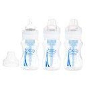 own's BPA Free Polypropylene Natural Flow Wide Neck Bottle, 8 Ounce, 3 Count