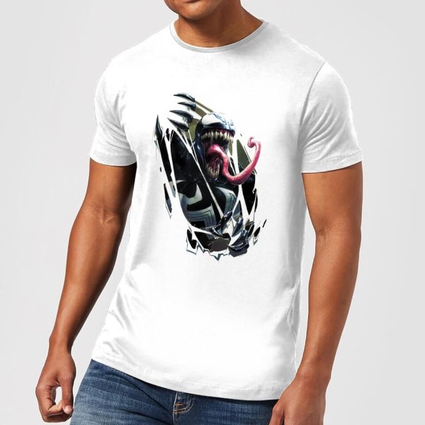 Venom Chest Burst Men's T-Shirt - White