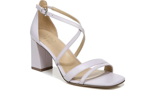 .com |Tiff Dress Sandal in Iced Lilac Leather Sandals