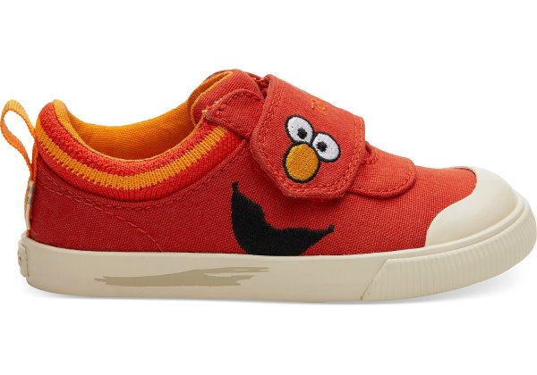 Sesame Street X TOMS Elmo Face Tiny TOMS Doheny Sneakers
