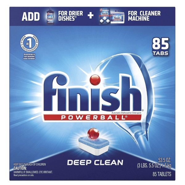 All in 1-85ct Dishwasher Detergent Powerball Dishwashing Tablets