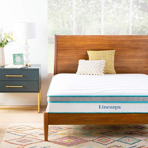 Linenspa 10英寸记忆泡沫床垫
