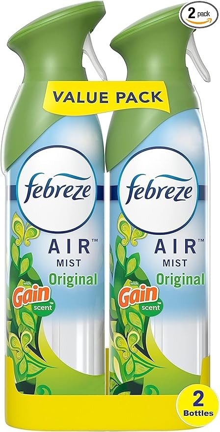 Odor-Fighting Air Freshener, with Gain Scent, Original Scent, Pack of 2, 8.8 fl oz each