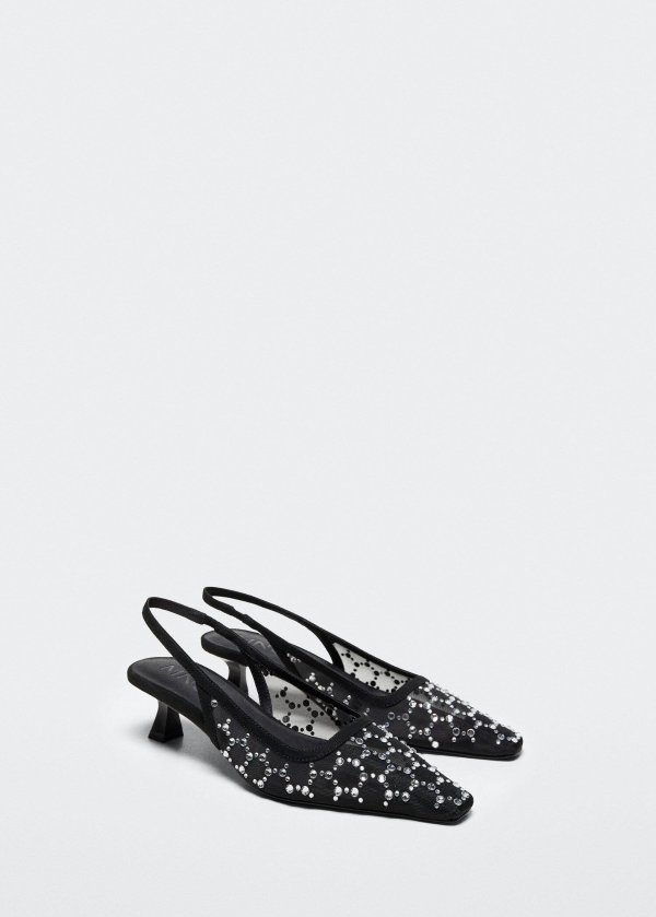 Glitter high-heeled shoes - Women | Mango USA