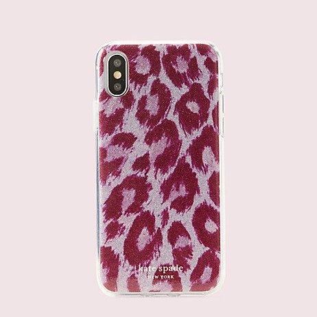 粉色豹纹 iphone xs 手机壳