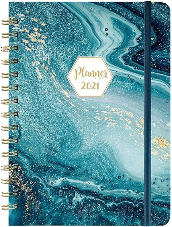 2021 Planner - Weekly & Monthly Planner with Tabs, 6.3" x 8.4"