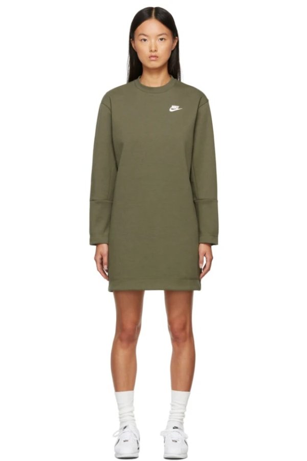 Green Sportswear Tech Fleece Dress