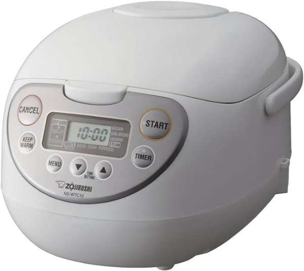 NS-WTC10 Micro-Computer Rice Cooker and Warmer 5.5 Cup, White