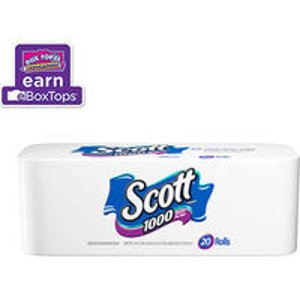Scott One-Ply Bathroom Tissue, 20 count