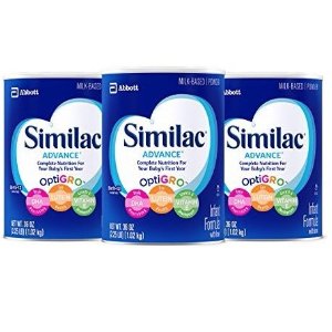 Similac Advance Infant Formula with Iron, Powder, One Month Supply, 36 Ounce (Pack of 3)