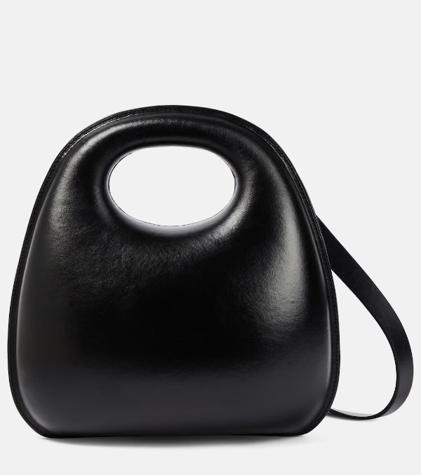 Egg leather shoulder bag