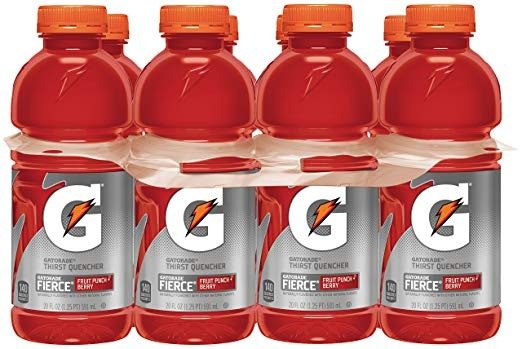 Thirst Quencher, Fruit Punch, 20oz Bottles, 8 Count