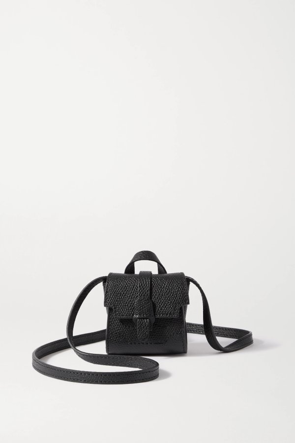 Milli Maestra textured-leather shoulder bag
