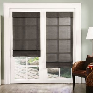 Chicology Privacy & Natural Woven Corded Roman Shades