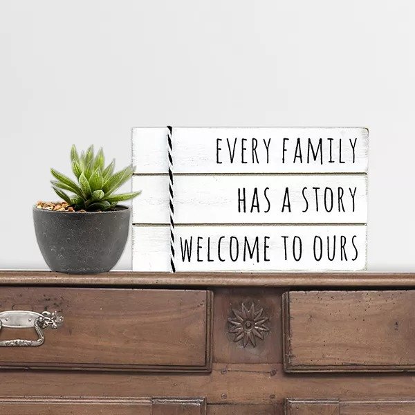 Every Family Has A Story 5x3 Art Box