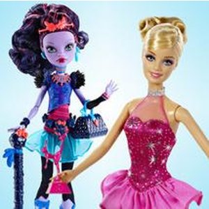 Mattel美泰娃娃(Barbie,Monster High,Ever After High等)促销热卖中