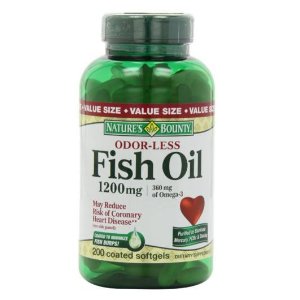 Nature's Bounty Odorless Fish Oil 1200mg (value Size), 200-Count, Omega 3