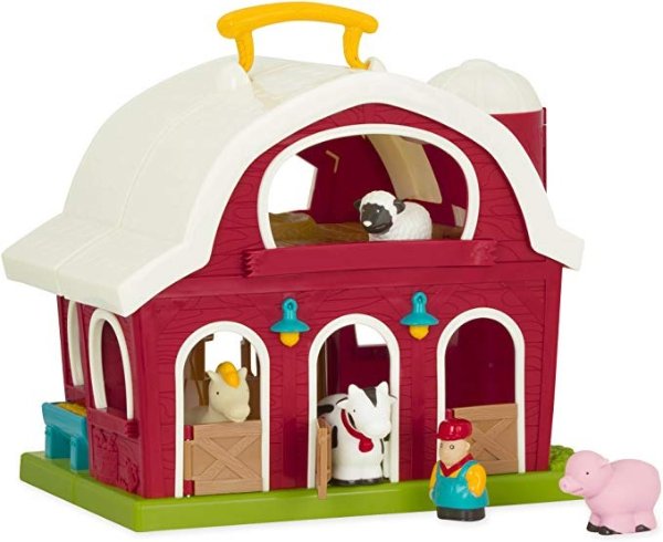 – Big Red Barn – Animal Farm Playset for Toddlers 18M+ (6Piece)