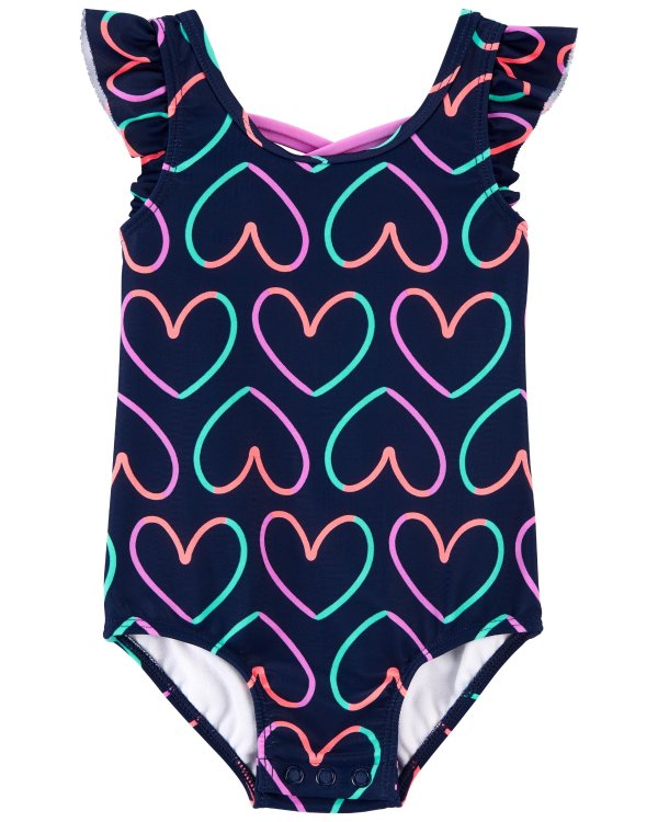Heart 1-Piece Swimsuit
