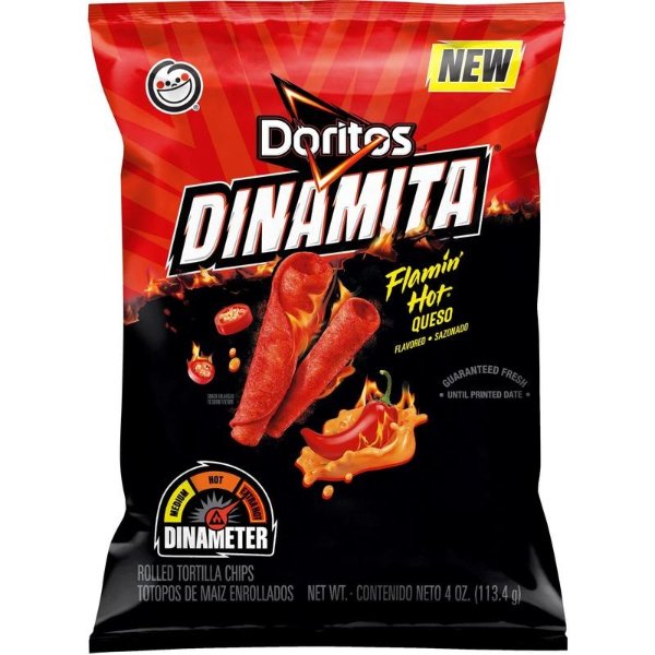 Doritos® Dinamita® Flamin Hot Queso Flavored Rolled Tortilla Chips 4 OZ