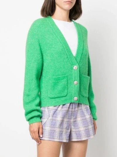 button-down cardigan green | MODES