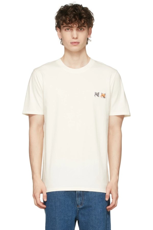 Off-White Double Fox Head Patch T-Shirt