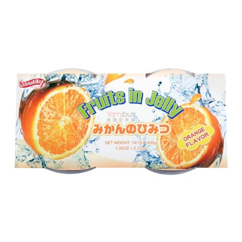 SHIRAKIKU Orange Flavored Pulp Jelly 400g