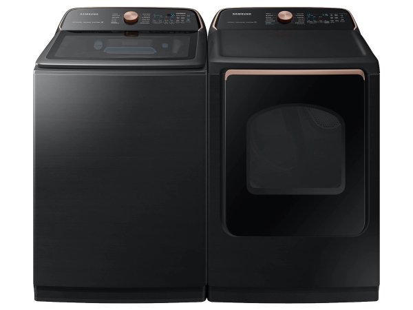Smart Top Load Smart Steam Sanitize+ Washer and Steam Sanitize+ Electric Dryer package