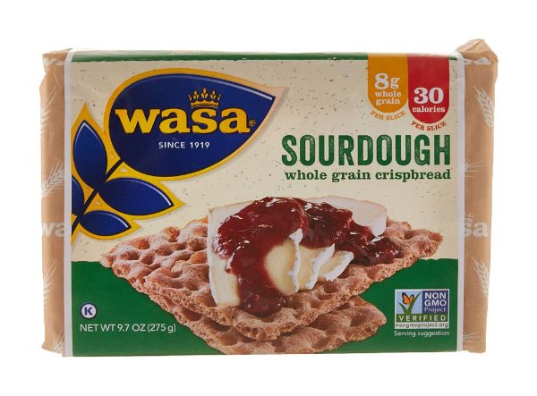 Wasa Sourdough Whole Grain Crispbread, 9.7 Ounce