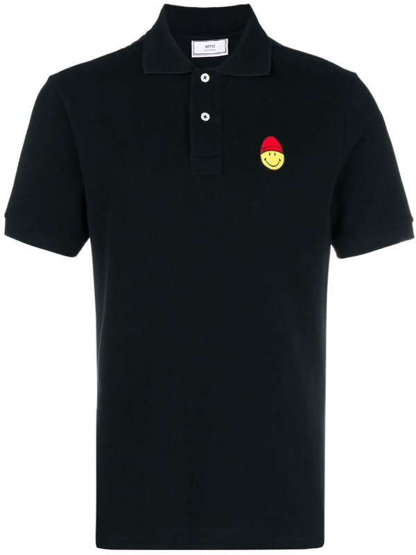 Polo Shirt Smiley Patch