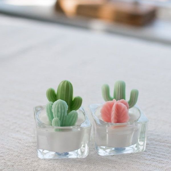 Cactus Tealight Candle from Apollo Box