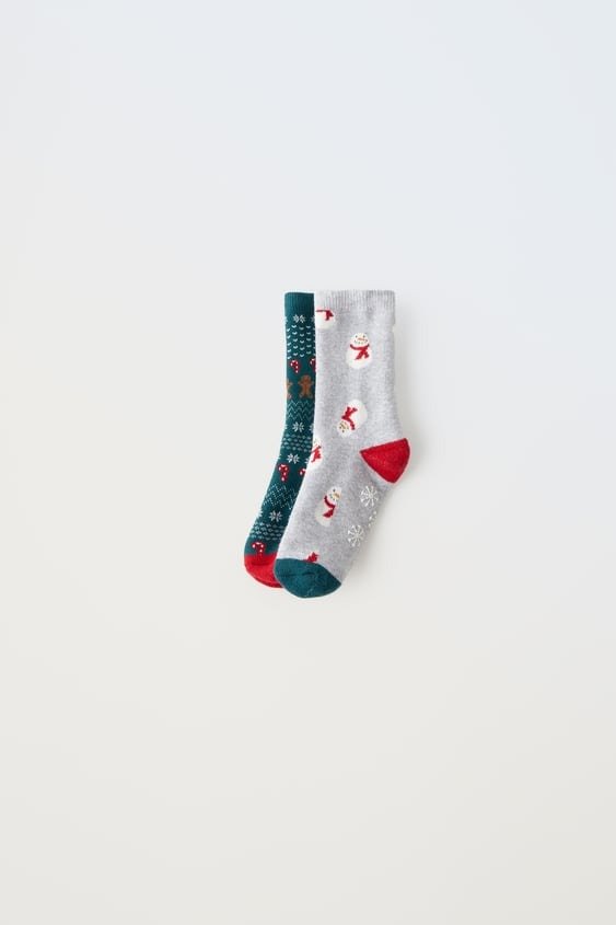 TWO-PACK OF SNOWMAN SOCKS