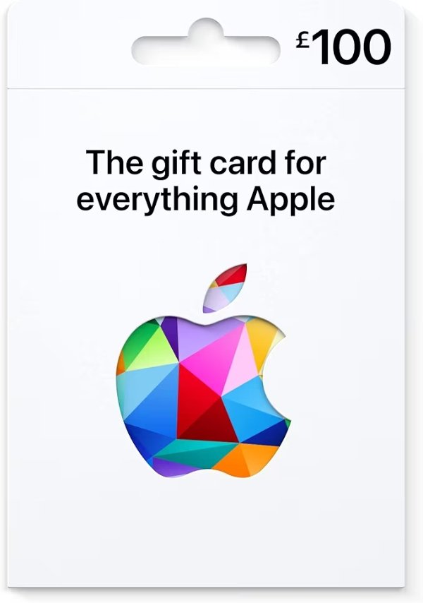 Apple £100礼卡返£10 - 实体卡