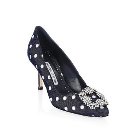 限今天：Manolo Blahnik 女士鞋履入经典钻扣，BB高跟、白钻也有