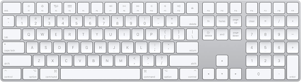 Magic Keyboard with Numeric Keypad Silver