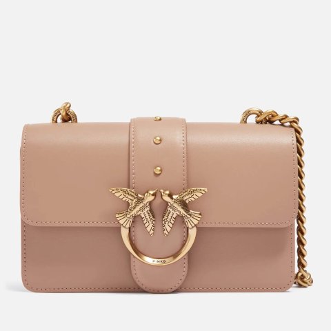 PINKO 103786Y3F1L48Q 関税送料込 Pinko Women's Love One Mini Dc Vitello Seta Stampa Cuori Bag