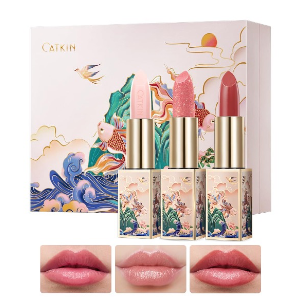 Catkincode: CATKIN2404Lip Balm Color Tinted Lipstick Ultra Hydrating Lip Deep Moistrurize Chapstick with Vitamin E Nourishing For Cracked & Dry Lips 0.12 oz (3PCS SET C)