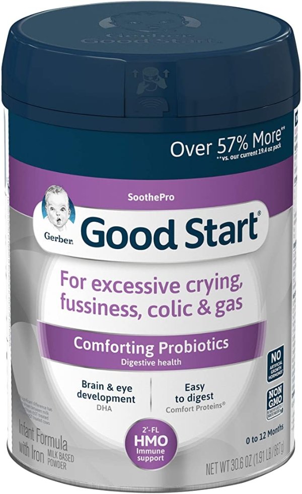 Good Start Soothe (HMO) Non-GMO Powder Infant Formula, Stage 1, 30.6 Ounces