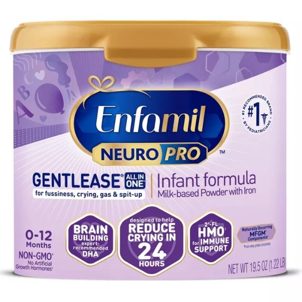 NeuroPro Gentlease Non-GMO 婴幼儿配方奶粉