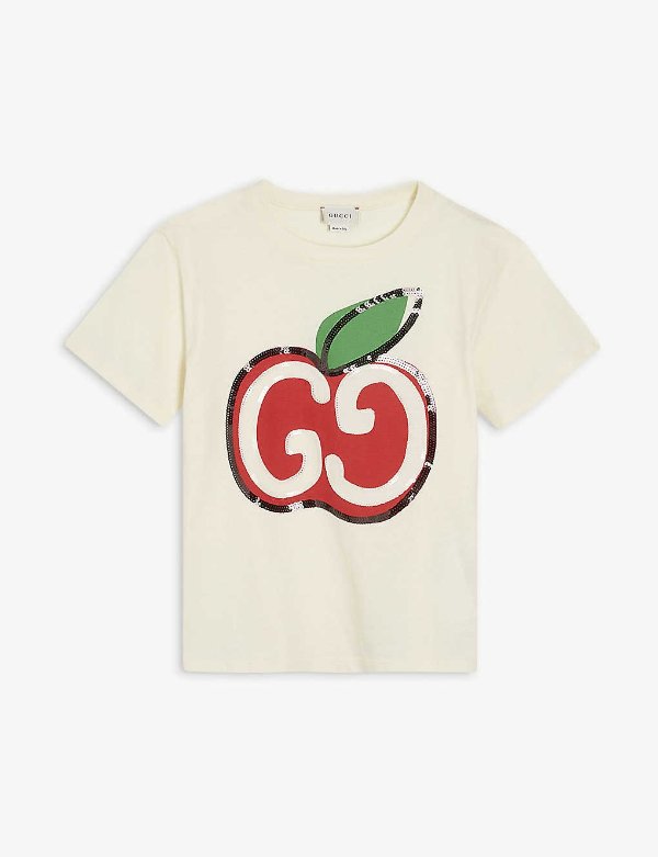 GG 苹果 T恤 4-10 years