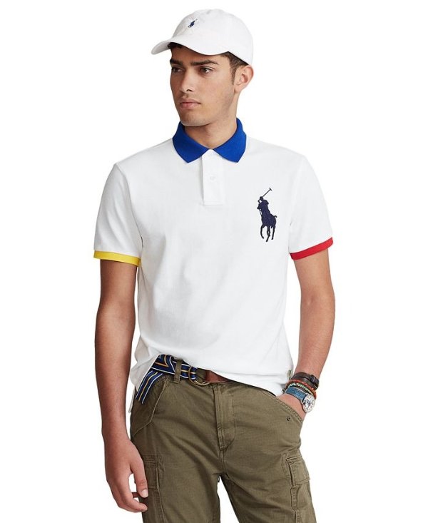 Men's Custom Slim Fit Big Pony Polo Shirt