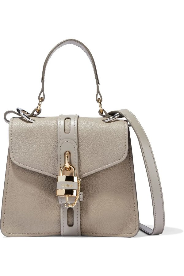 Aby Day pebbled-leather shoulder bag