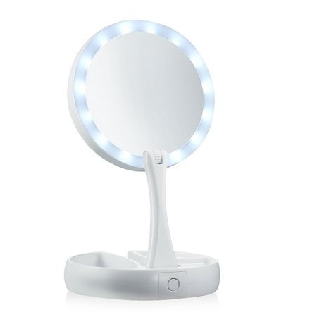My Foldaway Mirror the Lighted, Double Sided Vanity Mirror 10x Magnification - As Seen on TV