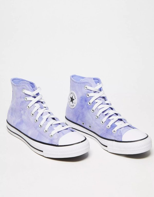 Chuck Taylor All Star Hi tie-dye sneakers in lilac