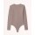 Long-Sleeve Cotton-Blend Seamless Fabric Crew Bodysuit