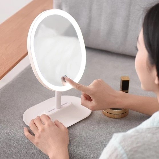 Finger Touch LED Makeup Mirror