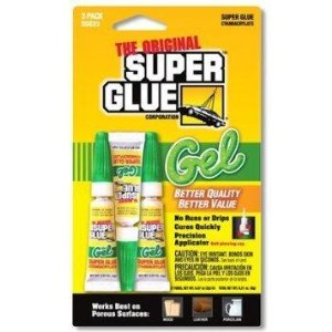 Super Glue 15185 Gel, 12-Pack, .07oz tubes