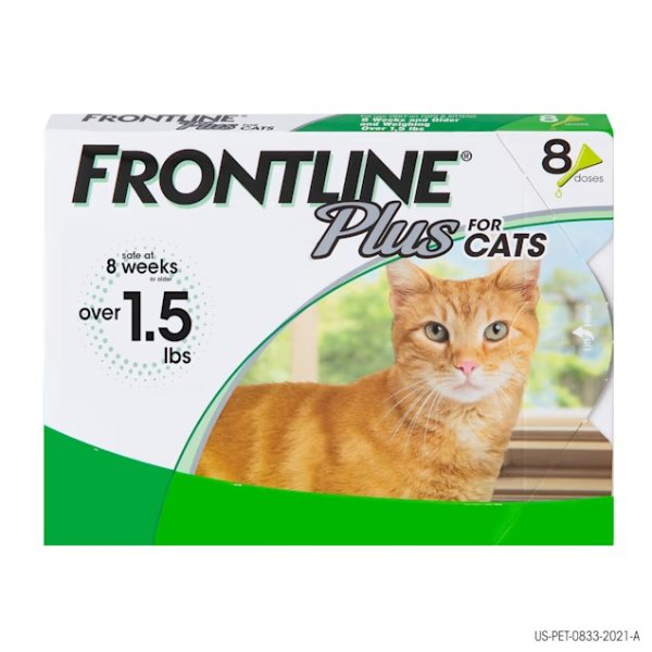 Plus Flea And Tick Treatment For Cats Over 1.5 Lbs., 8 Treatments | Petco | Flea Medicine For Cats, Cat Fleas Killer, Flea Medicine Kittens