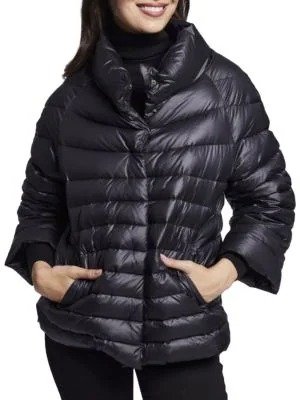 Channel Quilted Down Jacket